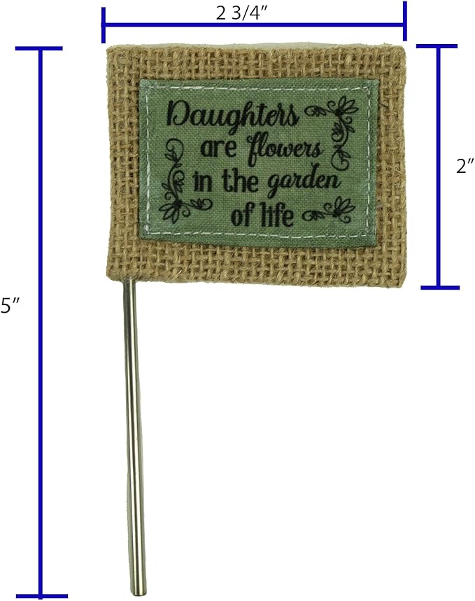 Cathedral Art Abbey & CA Gift Daughters Are Flowers Flag Flower Pick
