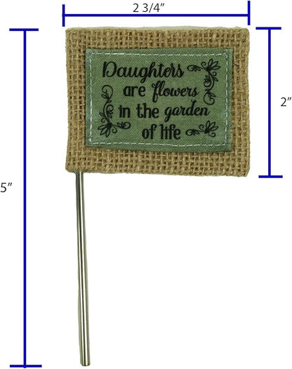 Cathedral Art Abbey & CA Gift Daughters Are Flowers Flag Flower Pick
