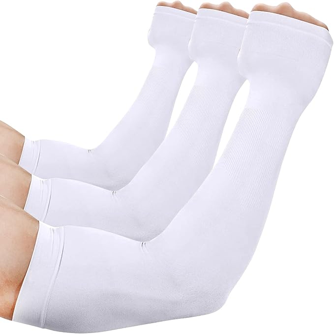 beister 3/6 Pairs UV Cooling Arm Sleeves Sun Protection Unisex for Sports, Cycling, Golf, Running