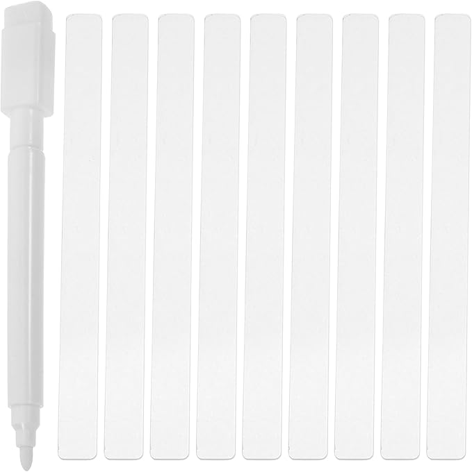 GANAZONO Acrylic Garden Markers Clear Plant Labels 48Pcs Lightweight Plant Tags for Flower Pots Succulents Planters Easy Insert Garden Label Stakes for Outdoor Identification