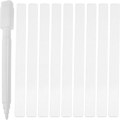 GANAZONO Acrylic Garden Markers Clear Plant Labels 48Pcs Lightweight Plant Tags for Flower Pots Succulents Planters Easy Insert Garden Label Stakes for Outdoor Identification