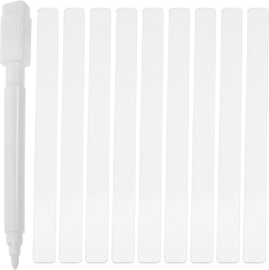 GANAZONO Acrylic Garden Markers Clear Plant Labels 48Pcs Lightweight Plant Tags for Flower Pots Succulents Planters Easy Insert Garden Label Stakes for Outdoor Identification