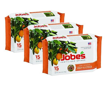 Jobe's 100046754 1612 Fertilizer Spike, 15, Brown(3-Pack)