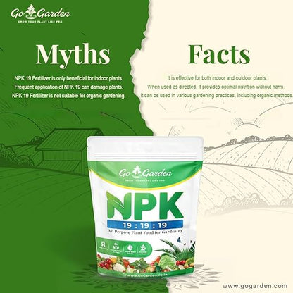 Go Garden Npk 19 19 19 Plant Food Powder for Plants and Gardening Purpose - 400 Gm