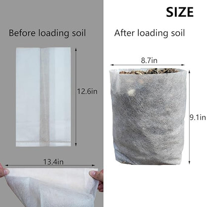 Belit Large Non-Woven Plant Nursery Bags, 30 Pcs Grow Bags Seedling Pots Container for Tree,Vegetable, Flower, Plant Grow (12.6"x13.4")