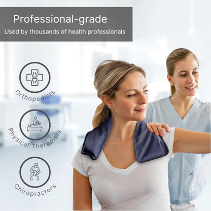 FlexiKold Gel Neck Ice Pack (23" X 8" X 5") - Reusable Cold Pack Compress (Therapy for Pain, Injuries of Neck, Lower Back, Shoulder, wrap Around Knee, Foot, Thigh, Elbow) - A6301-COLD