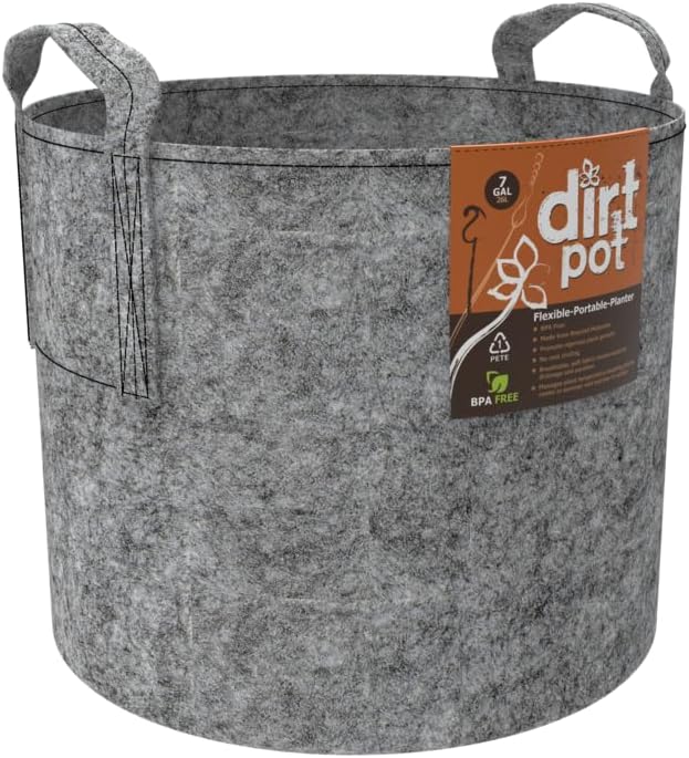Hydrofarm Dirt Pot HGDB7 Dirt Bag Reusable Planting Pot, 7 Gallon