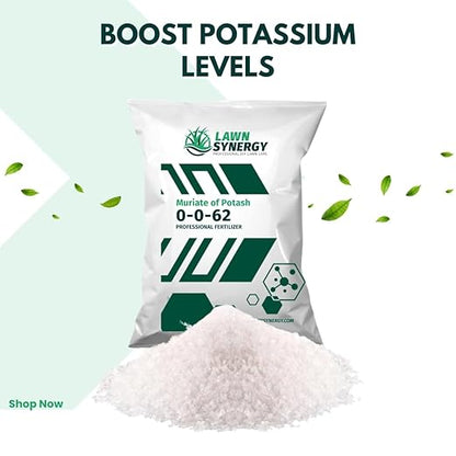 0-0-62 Muriate of Potash Plant & Lawn Fertilizer - Strengthens Cell Walls - 15lbs. - Covers 9,000 sqft