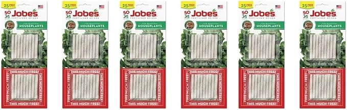 Jobe's 5001T Houseplant Indoor Fertilizer Food Spikes, 50 Pack(2) (Тhrее Pаck)