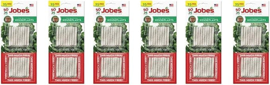 Jobe's 5001T Houseplant Indoor Fertilizer Food Spikes, 50 Pack(2) (Тhrее Pаck)
