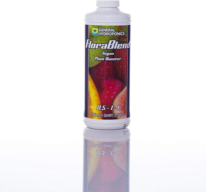 General Hydroponics Flora Blend-Vegan Compost Tea Fertilizer, 1 Qt., Model Number: GH1592