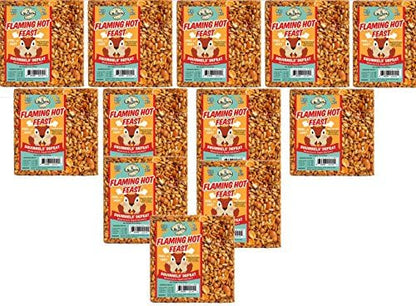 12-Pack of Mr. Bird Flaming Hot Feast Small Wild Bird Seed Cake 4 oz.