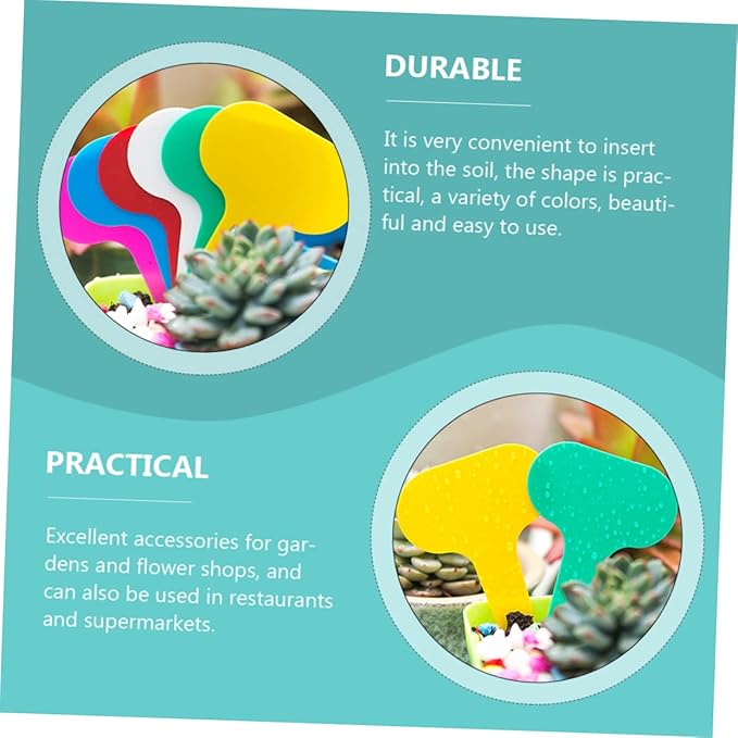 200pcs Type Plant Labels PVC Garden Markers for Easy Plant Identification Nurseries Greenhouses and Outdoor Gardens