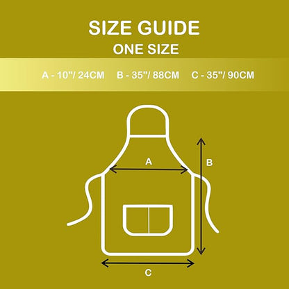 MagicLinen 100% Linen Apron - Cooking, Gardening, Grilling, Painting Apron with Pockets - Perfect for Women and Men