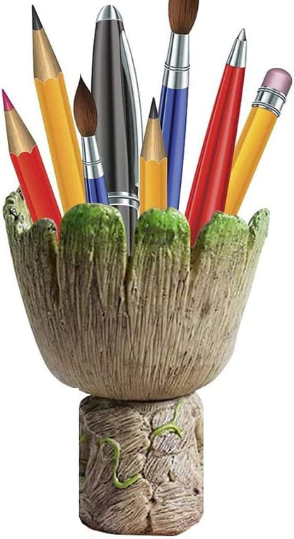 Pack of 4, Succulents Pot, Cute Succulent Pot Flower Succulent Planters Live, Flower Pot Pencil Pen Holder Gift for Delight of Life