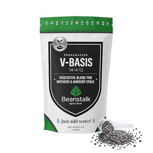 V-Basis Fertilizer 14-4-12–Controlled Release Outdoor/Indoor Hydroponic Plant Food–Ideal for Mother Plants Nursery Stock–Enhances Vegetative Growth, Seedlings, Cuttings – 3 Pound