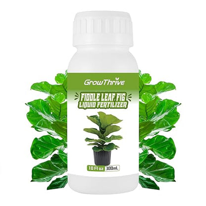 10oz Fiddle Leaf Fig Plant Food for All Fig and Other Ficus Trees, Liquid Houseplant Fertilizer for Ficus Plants, Ideal Fiddle Leaf Fertilizer, Ficus Plant Food for Improves Leaves and Branches