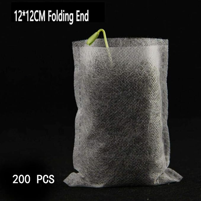 Plant Grow Bags,200PCS Non-Woven Grow Bags Biodegradable Breathability Pots Plants Pouch Breeding Bags(12 * 12CM)