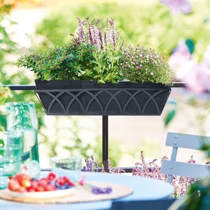 Non-Woven Fabric Plant Grow Bags Replacement Coco Liner Window Basket,Trough Shaped Wall and Deck Mount Planters,Round Hanging Basket (4Pack, 24)