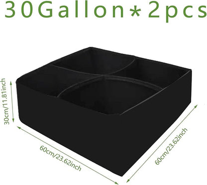 2Packs 30 Gallon Breathable & Durable Fabric Grow Bags - 2x2FT Heavy Duty Nonwoven Fabric Pots for Indoor Outdoor Vegetable and Flower, Perfect for Spring and Summer Gardening