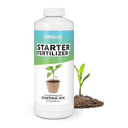 Starter Fertilizer – Liquid Plant Food for Seedlings, Starts & Transplants, Supports Strong Roots & Healthy Growth, 32 oz