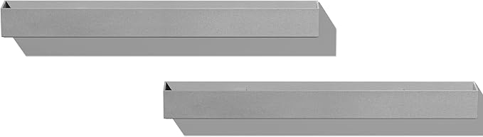 Veradek Forma Series Trough Hanging Planter - Rectangular Planter for Window Sill/Wall Decor | Made from Plastic-Stone Material | Modern Décor for Succulents, Indoor Small Plants