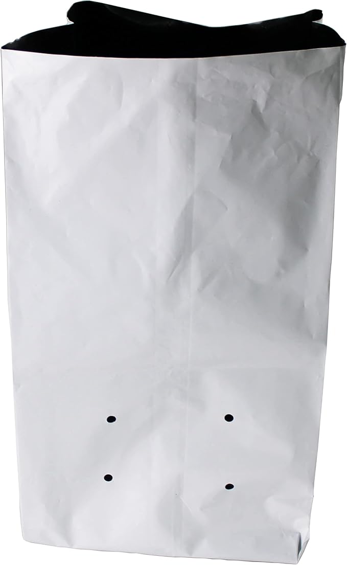 HFS(R Poly Grow Bag Planters Panda Film Black and White for Nursery Horticulture 7 Gallon - 25 PC