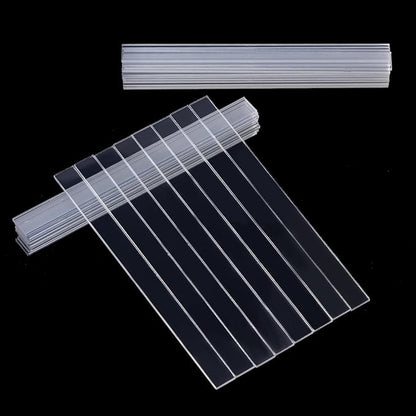 CHGCRAFT 60 Pcs Clear Blank Ground Identifier Tag Double Sided Laminating Plant Identifier Marker Garden Identification Label Ground Identifier Tag Acrylic Plant Marker