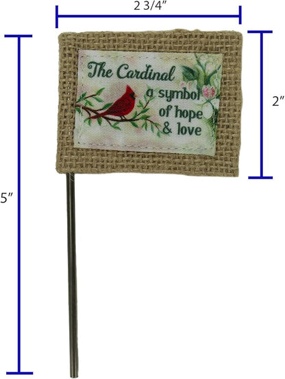 Abbey & CA Gift Cardinal Flag Flower Pick