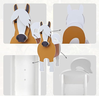 Horse Planter, Cute Animal Shape Flower Planters, Plant Pots for Indoor/Outdoor Garden Decor, Unique Gifts/Souvenirs for Pet Lovers (Large)