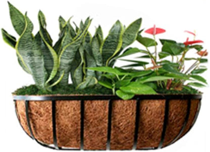 Trough Coconut Liners for Planters Horse Trough Coco Liners for Window Box/Hanging Trough Planter (4, 48 Inch)
