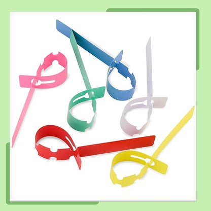 240Pcs Plant Tags, Tree Tags Plastic Wrap Around Hanging Plant Labels Adjustable Tree Markers Signs for Plant & Garden Nursery (Multicolor)