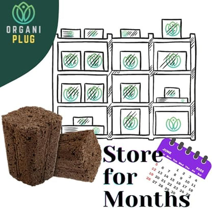 VPS OrganiPlug Hydroponic Seed Starter Plugs, 2000 Pack, Rapid Root Planting Pods for Seedling, Clone, Cutting, Promotes Plant, Flower, Vegetable Growth w/Organic Soil Ingredients, Fits Standard Tray