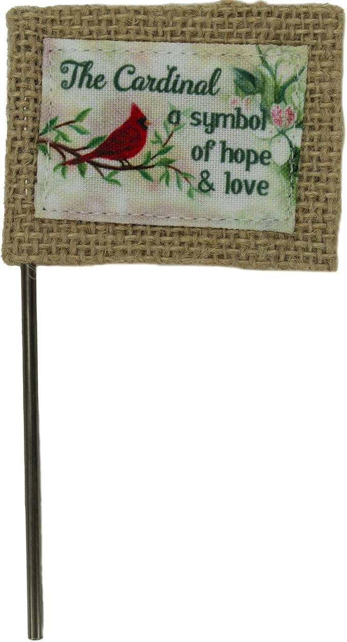 Abbey & CA Gift Cardinal Flag Flower Pick