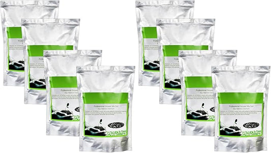 Succulent Cactus Potting Soil Mix 2 cu.ft (8 Bags x 8 qt), All-Purpose Garden Potting Mix for Indoor Outdoor Plants, Quick Drain Houseplant Orchid Bonsai Perlite Soil, Ready-to-Use