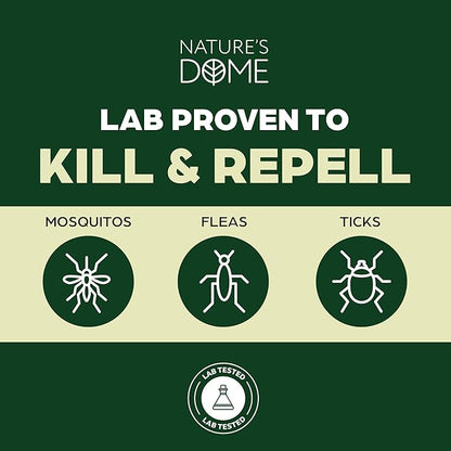Nature’s Dome Peppermint Flea & Tick Spray – 16 oz – Kills & Repels Fleas, Ticks, Larvae & Eggs – Plant-Based Pest Control – Safe for Pets, Kids & Plants – Ready-to-Use (16 Oz, Peppermint)