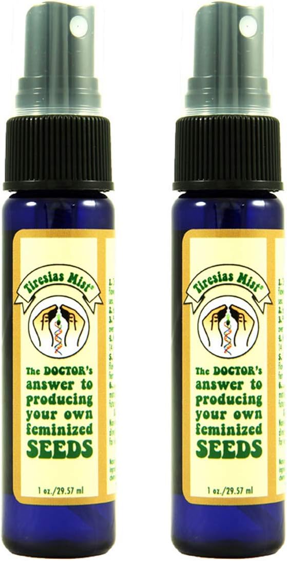 Feminized Seed Spray | 1 Ounce 2Pack Bottle for Growing All Female Pollen and Seeds Safe, Non-Toxic Plant Flower Formula for Growers - Effective and Reliable Solution