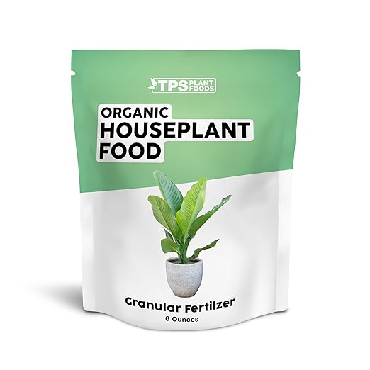 Organic Houseplant Food, Slow Release Dry Granular Fertilizer for House Plants (6 Ounces)