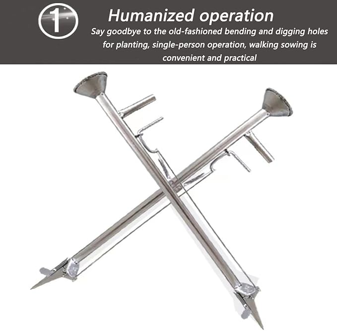 Seed Sower Gardening Tools Fertilizer Applicator Manual Seeder Vegetable Seeder Planter,Sowing and Fertilization,for Agriculture Garden