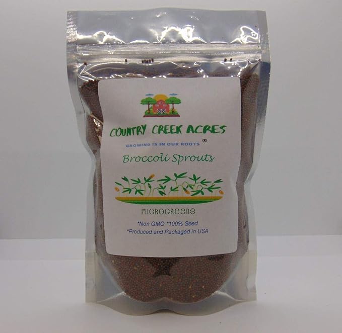 Broccoli Seeds for Sprouting Sprouts Microgreens (8 oz of Pure Seed. Country Creek LLC. Brand.