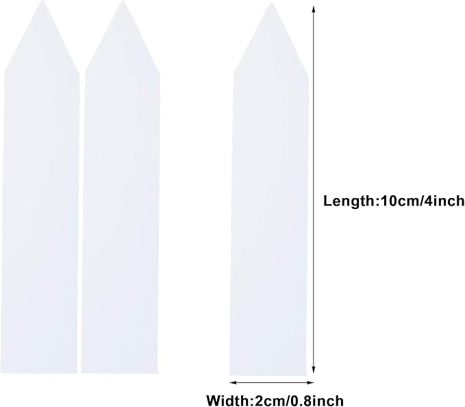 1000 Pcs 4 Inch Plastic Plant Nursery Garden Labels Waterproof Pot Markers Garden Stake Tags, White