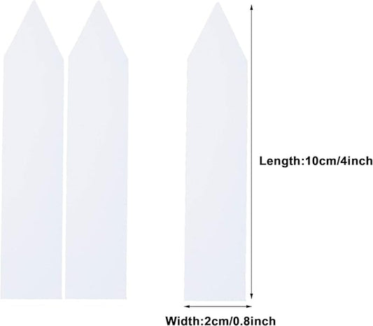 300 Pcs 4 Inch Plastic Nursery Garden Stake Tags Plant Seed Garden Labels Pot Markers White