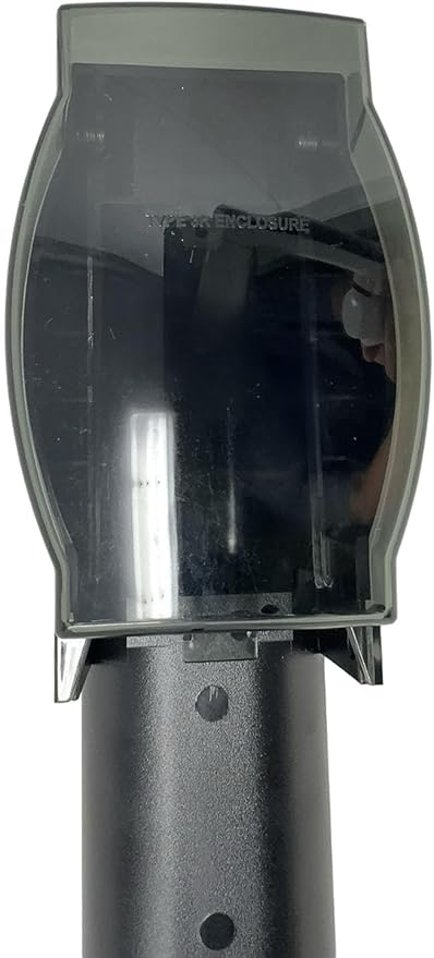 iMBAPrice IMBA-GPD19B-2 19.5" Black Low-Profile Outdoor Landscape Lighting Garden Post Enclosure with Integrated Cover for GFCI Electrical Outlets, 2-Pack