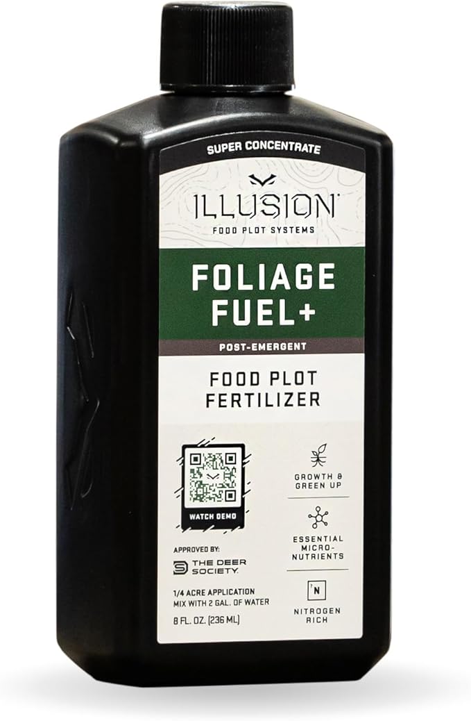 Foliage Fuel+ Fertilizer | All-in-One Food Plot Seed for Deer - 1/4 Acre Coverage