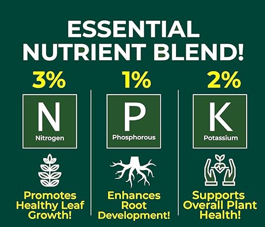 𝐏𝐑𝐎𝐅𝐄𝐒𝐒𝐈𝐎𝐍𝐀𝐋 3-1-2 All-Purpose Liquid Fertilizer Concentrate for All Indoor Plants & Flowers - Multi-Purpose Organic Blend for Indoor Growing [32 OZ]