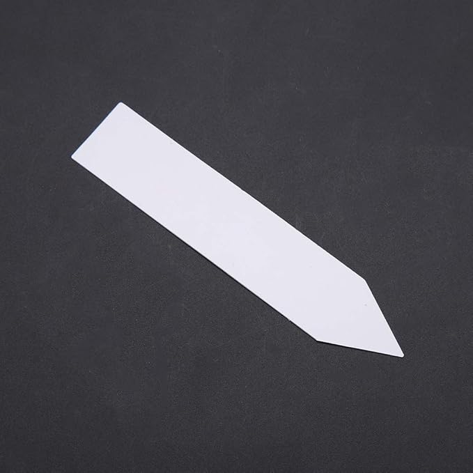 100 Pcs Plastic Plant Seed Labels Pot Marker Nursery Garden Stake Tags (White)