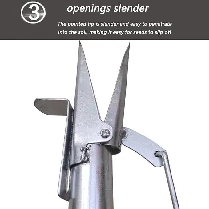Seed Sower Gardening Tools Fertilizer Applicator Manual Seeder Vegetable Seeder Planter,Sowing and Fertilization,for Agriculture Garden