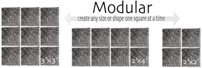 DekProTek Modular 1 ft. x 1 ft. Deck Protector (Pack of 4) for Raised Garden Beds All Makes and Brands Bonsai Drain