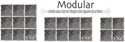 DekProTek Modular 1 ft. x 1 ft. Deck Protector (Pack of 4) for Raised Garden Beds All Makes and Brands Bonsai Drain