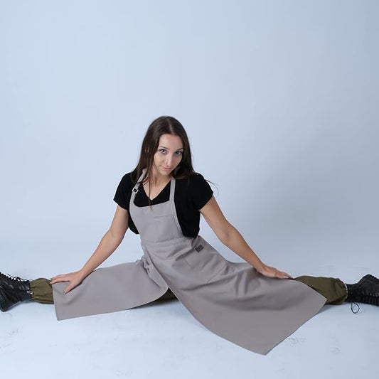 makemake Tools | Split-Leg Waterproof Unisex Pottery Apron for Pottery Artist | Ceramic Coveralls | Claypron | Florist Gown